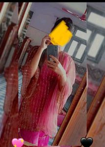 New Umbrella Plazzo With Heavy Kameez And Dupatta