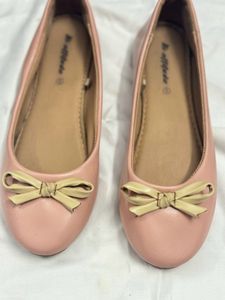Cute Pink Bow Ballerina Flats