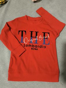 Red Lounge Set with Graphic Tee