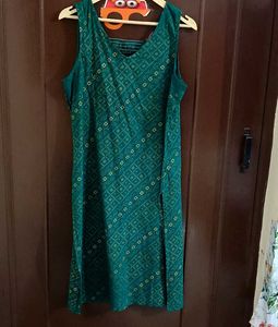 Bottle Green Kurti.