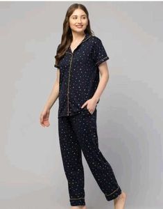 Star Print Night Suit ❤️