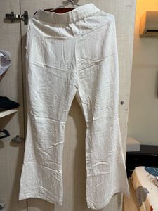 beiege Flared Pants