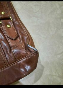 Brown Leather Shoulder Bag