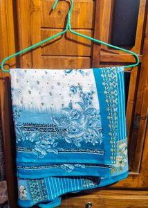 😃Floral Print Saree