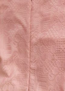 Korean pink lace dress
