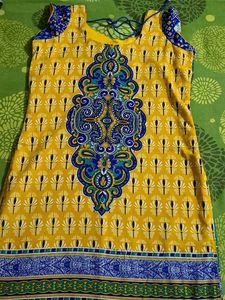 Beautiful Blue Top And Dupatta Set