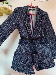 Chic Tweed Style Coat