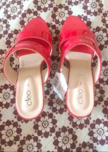 Red High Heel Mules✨👠