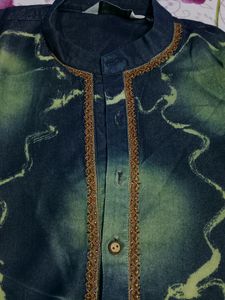 Olive Green Mens Kurta