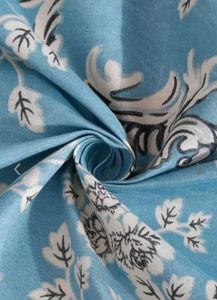 Single Bed Blue Floral Bedding Set.