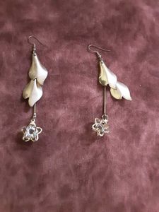 Copper Dangling Star Earrings