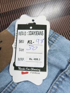 KL98 Size-30 (Sale) Latest Ladies high waist Jeans