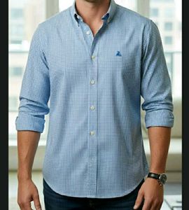 NEW BROOKS BROTHER&#39;S Blue Checked Shirt