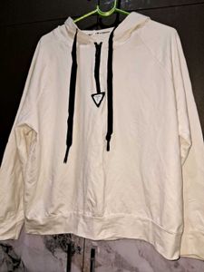 Sale 🎊🎆🎄🎉Embrace White Hoodie w Black Drawstr