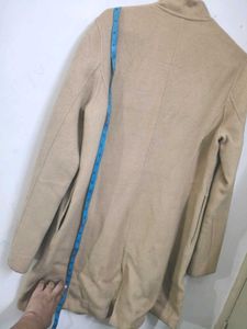 Single Breasted Sturdy Beige Peacoat