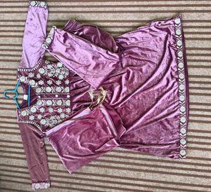Elegant Ethnic Kurta Set With Palazzo And Stole