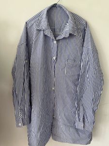 Striped Button-Down oversized Shirt