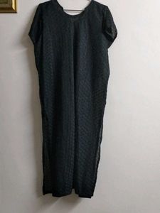 Elegant Black half sleeves kurta