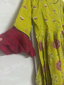 Elegant Green Printed Kurta