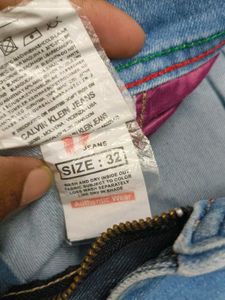 Calvin Klein Stylish Light Wash Denim Jeans