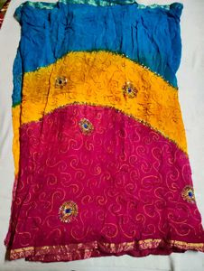 saree garba night style or jaipuri print 💗