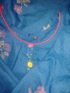 Blue Printed Kurta