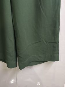Elegant Olive Green Wide Leg Pants