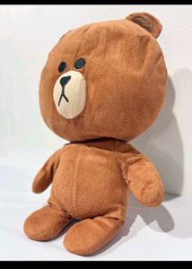 Brown Line Friends Bear Plush