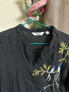 Max Bird Embroidered Blouse