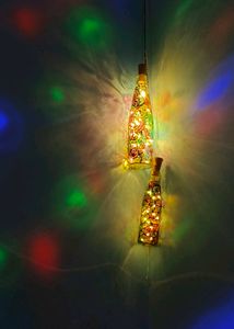 Decorated Glass Bottle