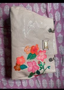 Guess authentic hand painted handbag