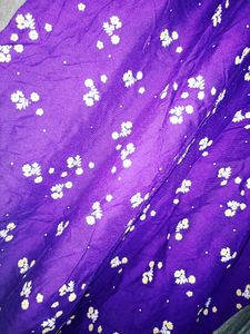 Beautiful Purple Kurti With Flowers