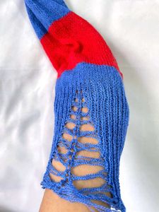 Y2k Striped Knit Sweater A