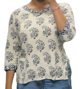 Floral Print Short Kurti