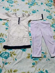 2 Year Baby Girl Kurti With Pant