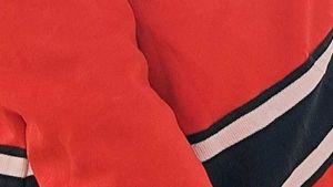 winter Red Long Sleeve Top