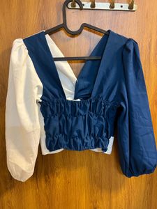 Stylish Two-Tone Top
