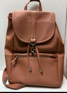 Brown bagpack