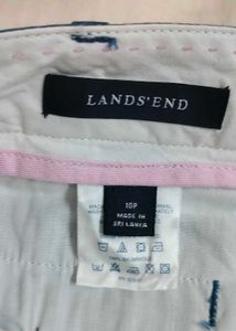 Lands&#39;End Blue Capri
