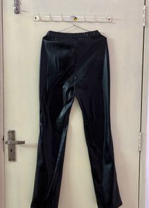 Faux Leather Flare Pants