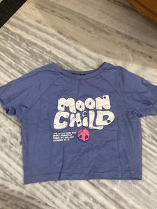 Bonkers Moon Child Crop Baby Tee