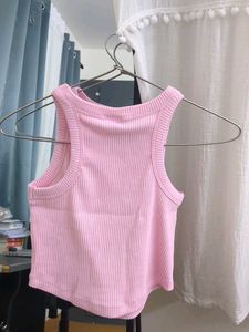 ZARA! Pink Ribbed Tank Top