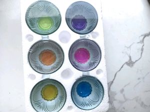 New Packed Multi Colour 6 Bowls