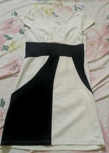 Geometric Colorblock Mini Dress