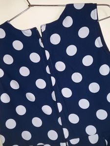 Polka Dots Flared Frock With Coat