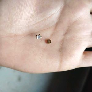 22k Pure Gold Earrings Pair