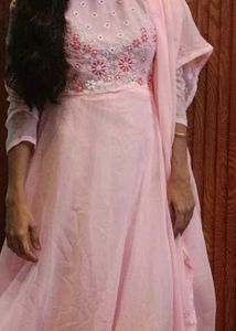 Pink Embroidered Kurta