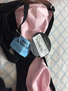 Vintage Pink &amp; Black Bra