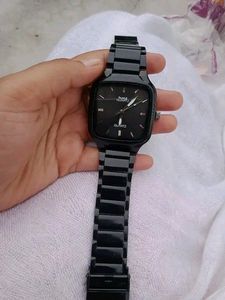 Premium Black Square Dial Hmt Spoof Watch For Men