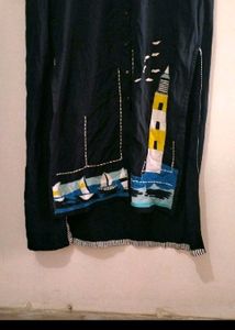 W Applique Kurta